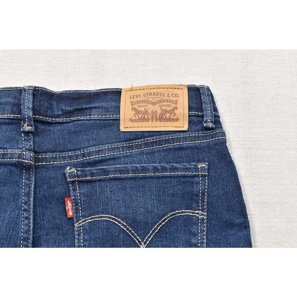 Levi's 710 Super Skinny Women's Blue Jeans Regular Size 14 Stretch Blend - Picture 6 of 8
